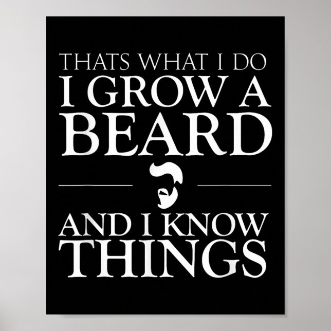 Affiche Cest Ce Que Je Fais Je Fais Pousser Une Barbe Et J (Devant)
