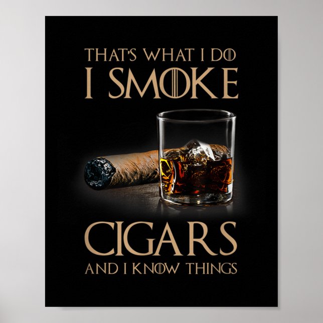 Affiche C'est ce que je fais je fume des cigares et je sai (Devant)