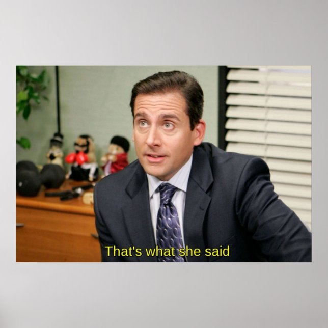 Affiche C'est ce qu'elle a dit Michael Scott (Devant)