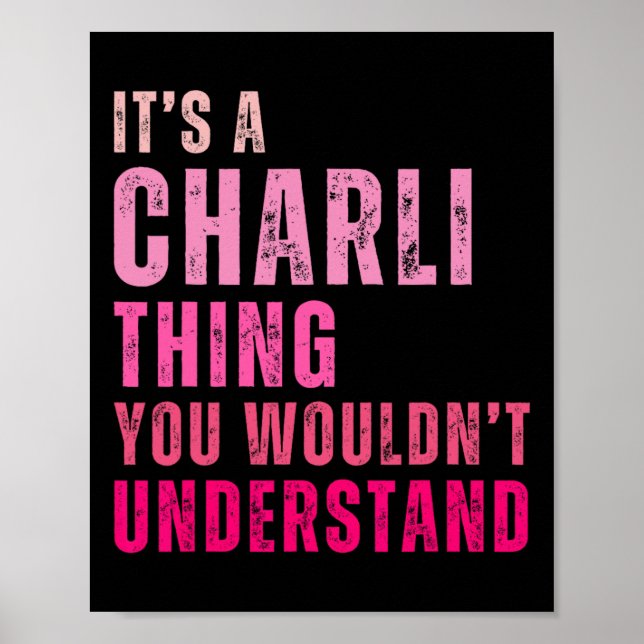 Affiche C'est Charli que tu ne comprendrais pas Charli (Devant)