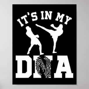 Affiche C'est Dans Mes Cadeaux De Kickboxing Adn