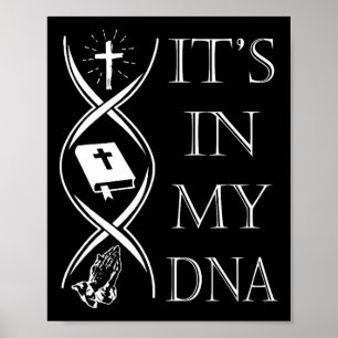 Affiche C'est Dans Mon Adn Croire En Dieu Jésus Foi Chréti