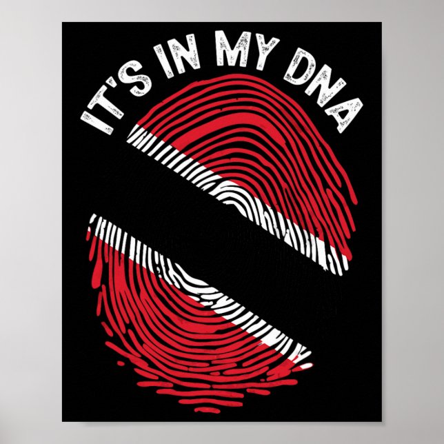 Affiche C'est Dans Mon Adn Drapeau De La Trinite Et Du Tog (Devant)