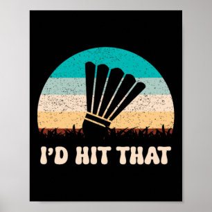 Affiche C'est dans mon Dna Dminton Shuttle Racket Dminton