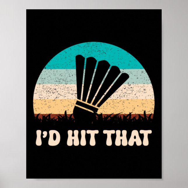 Affiche C'est dans mon Dna Dminton Shuttle Racket Dminton  (Devant)