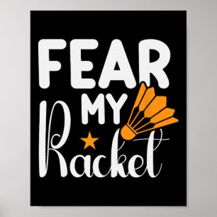 Affiche C'est dans mon Dna Dminton Shuttle Racket Dminton 