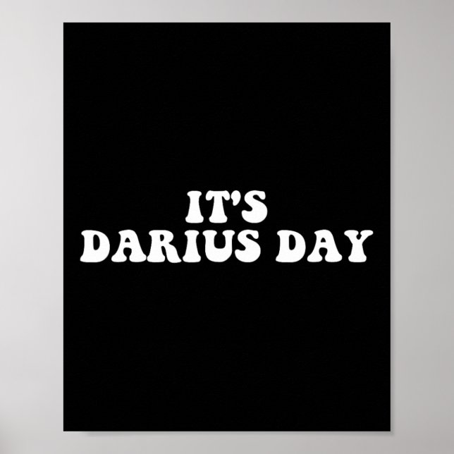 Affiche C'est Darius Day Funny Meme (Devant)