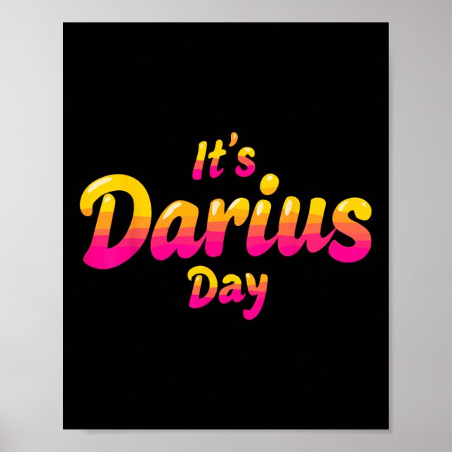 Affiche C'est Darius Day Funny Meme - Celebrate Love3 (Devant)