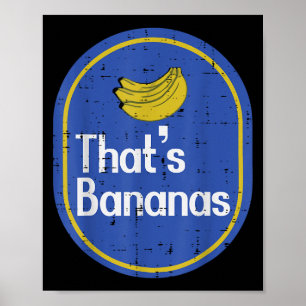 Affiche C'est des Bananes Autocollant Costume de Fruit Hal