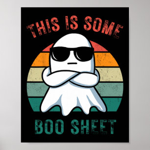 Affiche C'Est Drôle C'Est Un Boo Sheet Ghost Halloween Hom