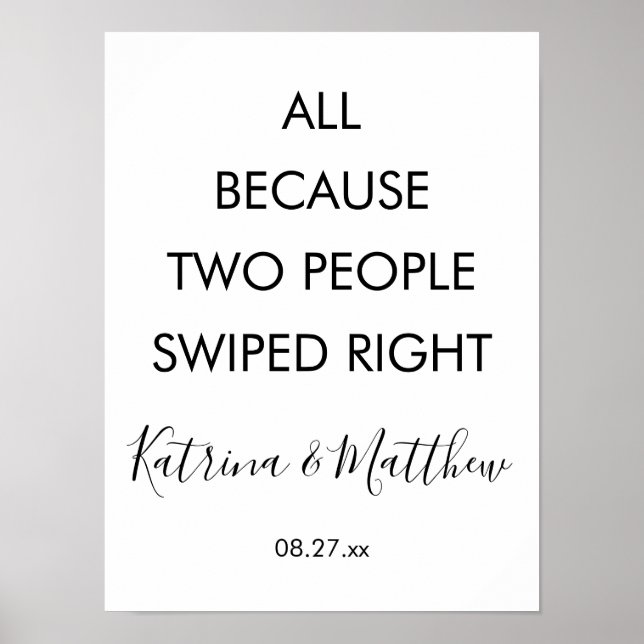 Affiche C'Est Drôle Parce Que Deux Personnes Ont Balayé Le (Devant)