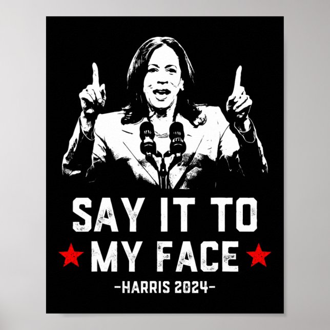 Affiche C'Est Drôle Pour Moi De Voter Kamala Harris Pour P (Devant)