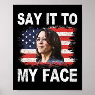 Affiche C'Est Drôle Pour Moi, Kamala-harris S'Adresse À Tr