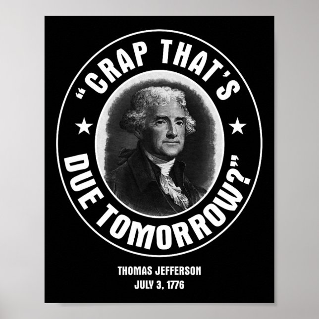 Affiche C'est dû demain T Shirt  (Devant)