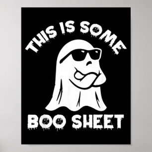 Affiche C'est du Papier de Boo Fantôme Drôle Rétro Hallowe