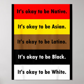 Affiche C'est être natif c'est être asiatique c'est être