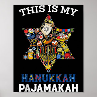 Affiche C'est Hanukkah Hanukkah Pyjama Hanukkah Drôle
