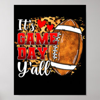 Affiche C'est Jeu Jour Y'all Football Jour Vibes