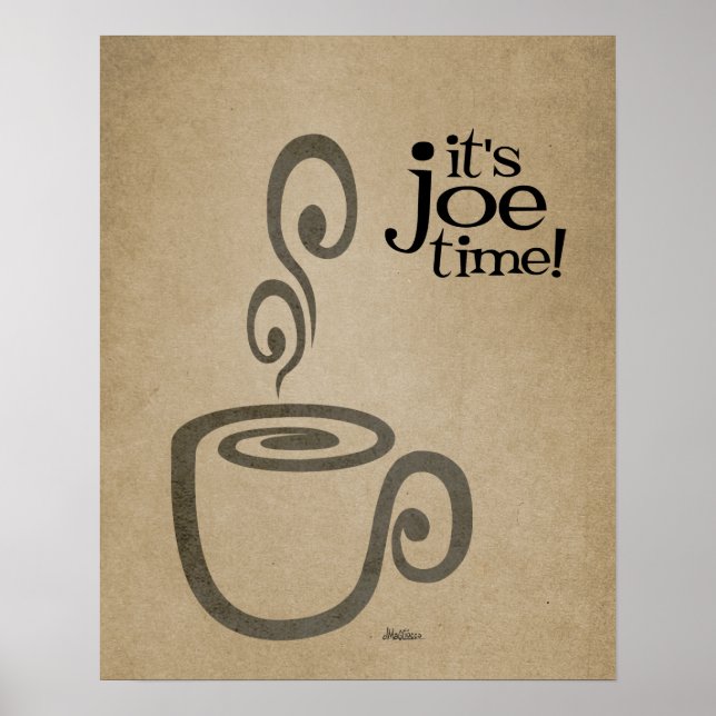 Affiche C'est Joe Time Coffee Cup Print (Devant)