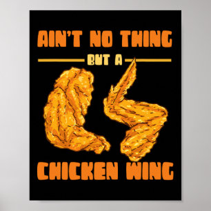 Affiche C'est juste de la nourriture d'aile de poulet Aile