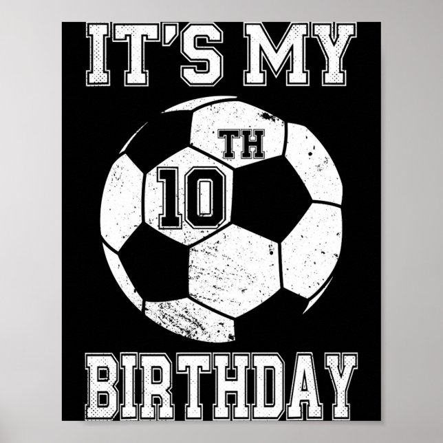 Affiche C'est la conception de football pour mon 10e anniv (Devant)