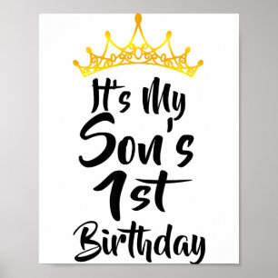 Affiche C'est la couronne du 1er anniversaire de mon fils