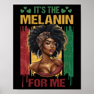 Affiche C'est La Mélanine Bhm Mois De L'histoire Afro-Amér