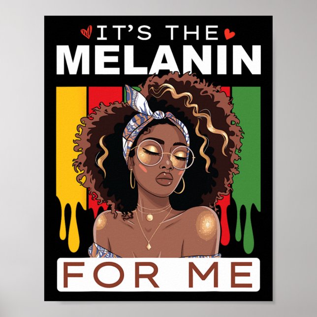 Affiche C'est La Mélanine Bhm Mois De L'histoire Afro-Amér (Devant)
