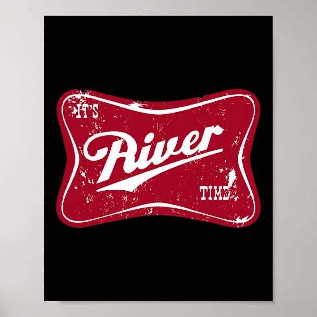 Affiche C'est la période drôle de pêche de rivière  (Devant)