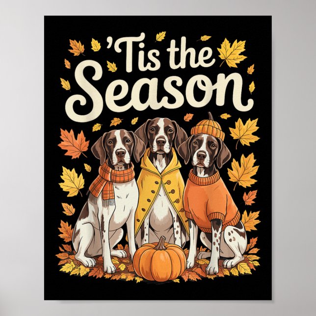 Affiche C'Est La Saison Allemand Rondes Inter Fall Pumpk (Devant)
