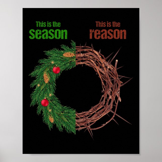 Affiche C'est La Saison C'est La Raison De Noël Chrétien C (Devant)