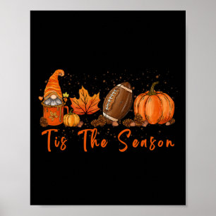 Affiche C'Est La Saison Citrouille Leaf Latte Fall Thanksg