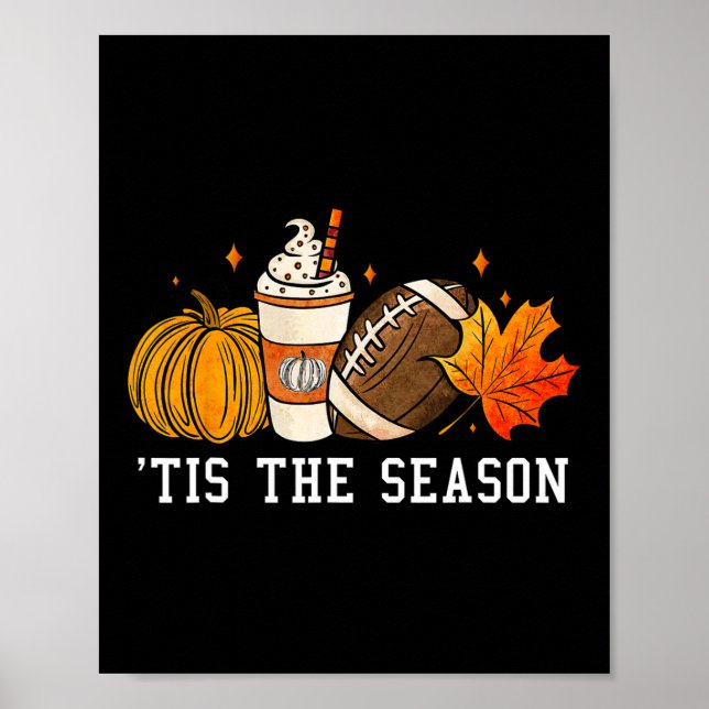 Affiche C'Est La Saison Citrouille Spice American Footll A (Devant)