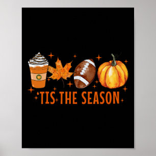 Affiche C'Est La Saison Citrouille Spice Latte Halloween A