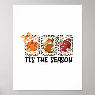 Affiche C'est la saison d'automne de Thanksgiving au Pumpk