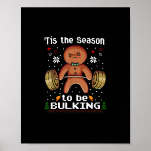 Affiche C'Est La Saison De Bulkin Gingerbread Homme Gym Ch