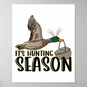 Affiche C'est la saison de chasse Fête de Pâques