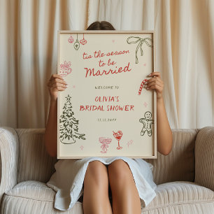 Affiche C'est la saison de la bienvenue au mariage dessiné