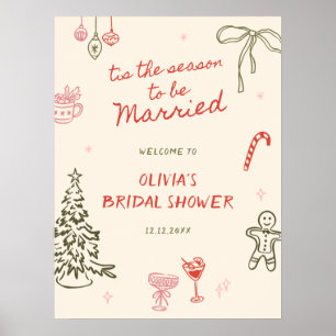 Affiche C'est la saison de la bienvenue au mariage dessiné