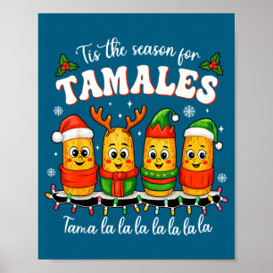Affiche C'est la saison des tamales de Noël mexicains