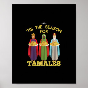 Affiche C'est la saison des tamales, Noël mexicain amusant