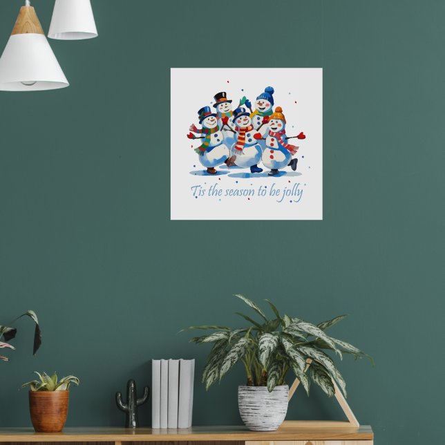 Affiche C'est la saison d'être joyeux Danse de joyeux bonh (Salon 1)