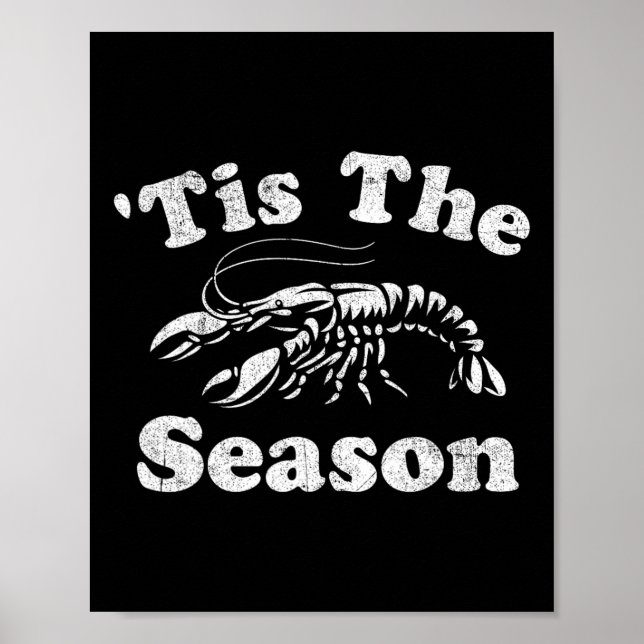 Affiche C'Est La Saison Drôle Crawfish Boil Mardi Gras Caj (Devant)