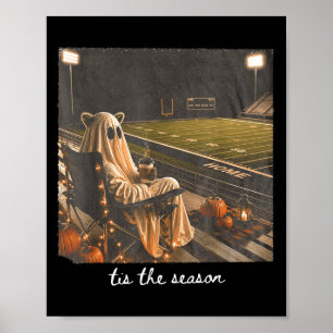Affiche C'est la saison Football Automne Halloween Raton l