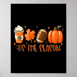 Affiche C'Est La Saison Football Football Chute Thanksgivi