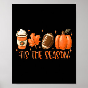 Affiche C'Est La Saison Football Footll Automne Thanksgivi