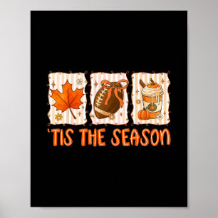 Affiche C'est la saison Footll Halloween Thanksgiving Homm