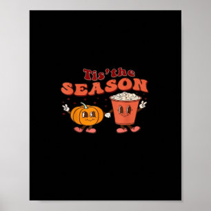 Affiche C'Est La Saison Halloween épice Automne Citrouille