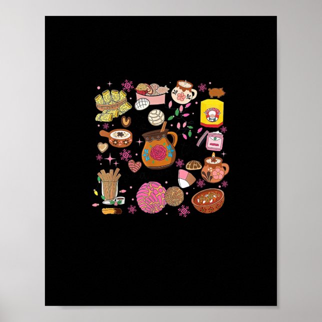 Affiche C'Est La Saison Mexicaine Arbre De Noël Tamales Pa (Devant)