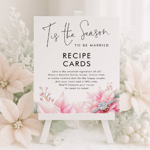 Affiche C'est la saison Poinsettia Fête des mariées Recett